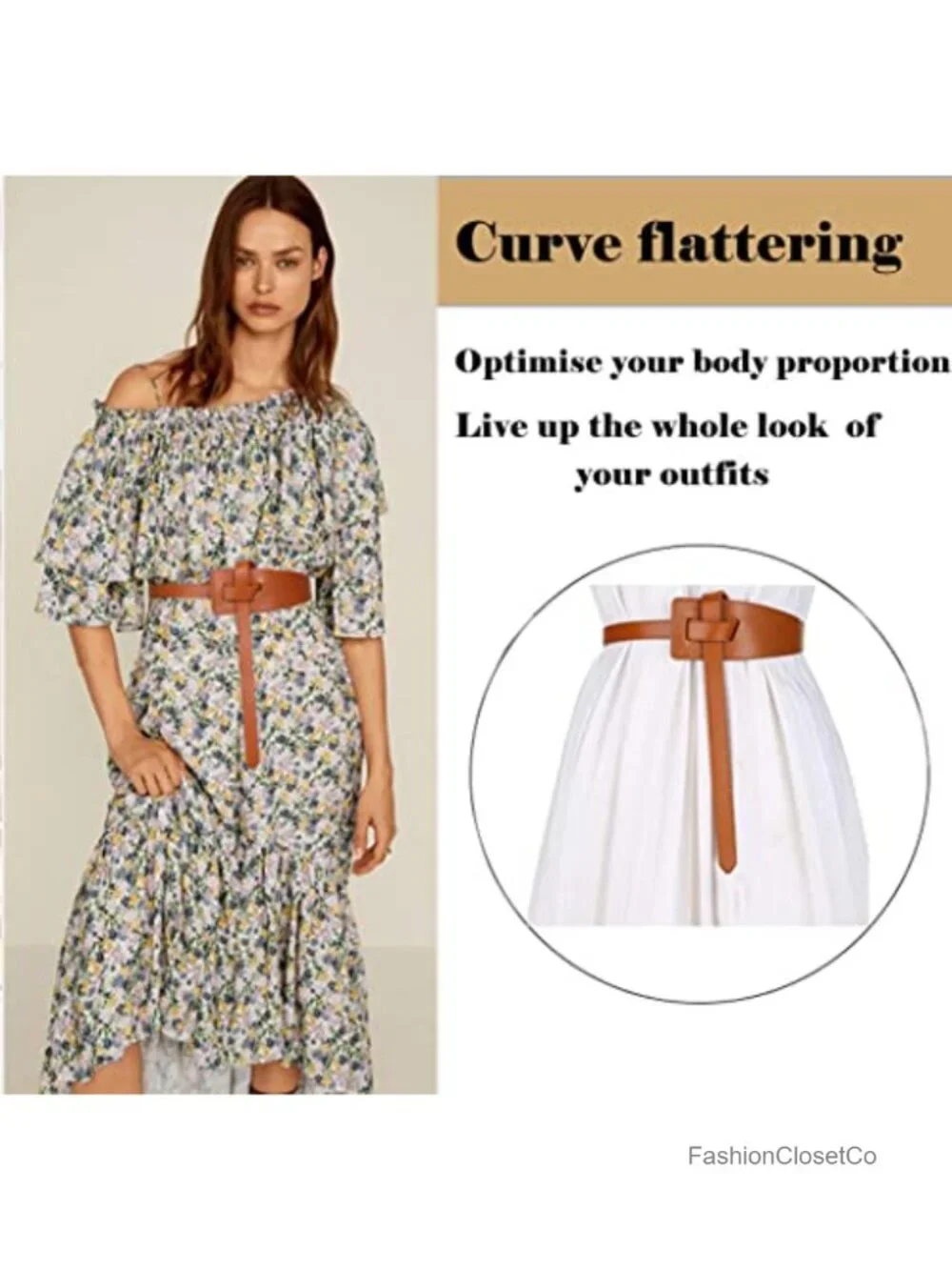 Genuine Leather Women's Tie Knot Waist Belt for Dresses Jeans Jumpsuits